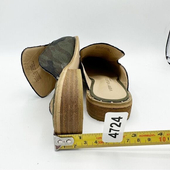 Very Volatile Atwood Calf Slip on Mule in‎ Green Camo Sz 7 - Picture 13 of 15